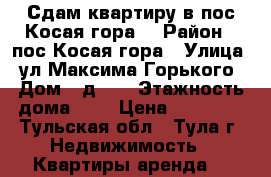 Сдам квартиру в пос.Косая гора. › Район ­ пос.Косая гора › Улица ­ ул.Максима Горького › Дом ­ д.37 › Этажность дома ­ 5 › Цена ­ 12 000 - Тульская обл., Тула г. Недвижимость » Квартиры аренда   